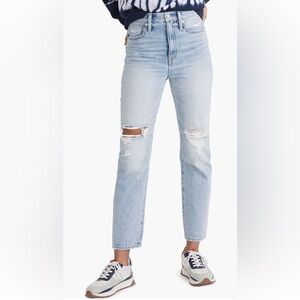 Madewell The Perfect Vintage High Waist Jeans: Ripped Edition (Calabria Wash)